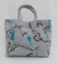 Felted Handbag - grey with random pattern - Image 4