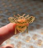 Gold mirrored acrylic micro bee