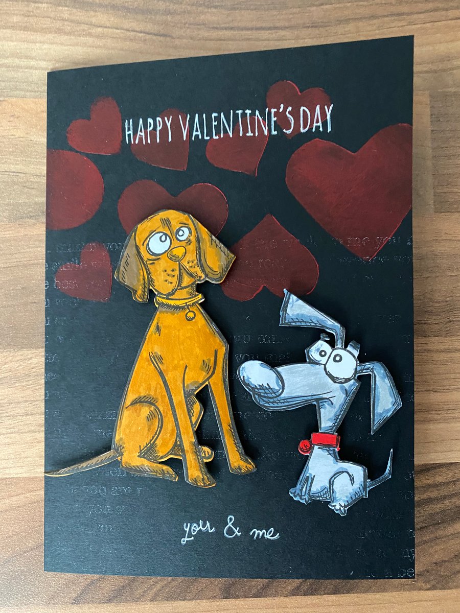 Valentine "Crazy Dogs You and Me Together Forever" Card