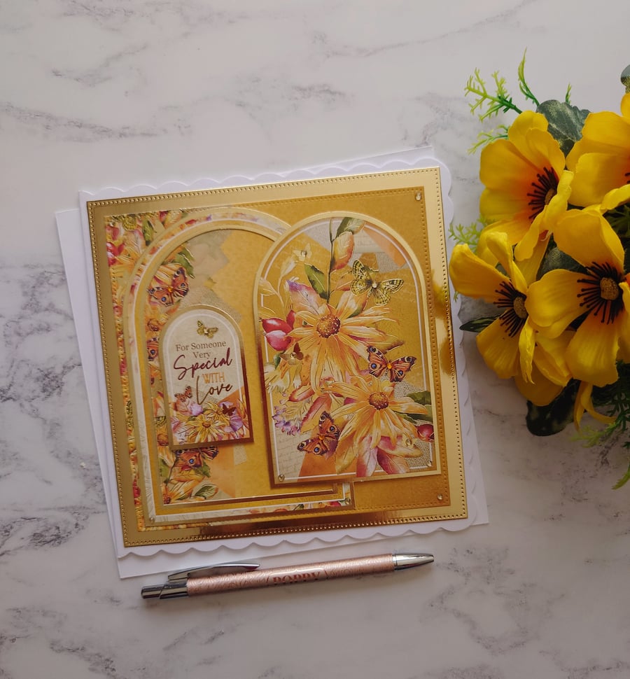 Autumn Birthday For Someone Very Special With Love 3D Luxury Handmade Card