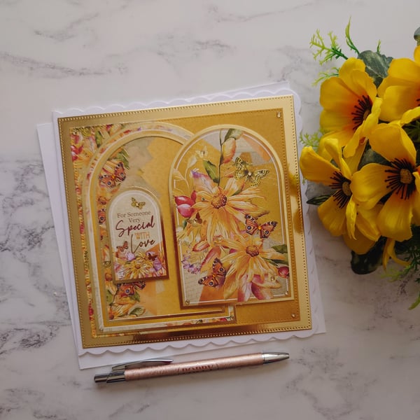 Autumn Birthday For Someone Very Special With Love 3D Luxury Handmade Card