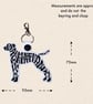 Dalmatian Keyring - Embroidered Dog Word Art Bag Charm - Image 4