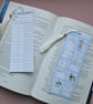 Blue Reading List Rating Bookmark With Tassel