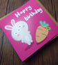 Bunny and carrot birthday card - Image 4