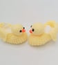 Baby's Novelty Yellow Duck Shoes, 3-9 Months Shoes, Baby Shower Gift, Baby Gift  - Image 3