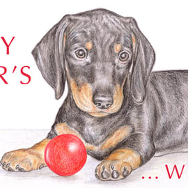 Henry the Dachshund - Father's Day Card
