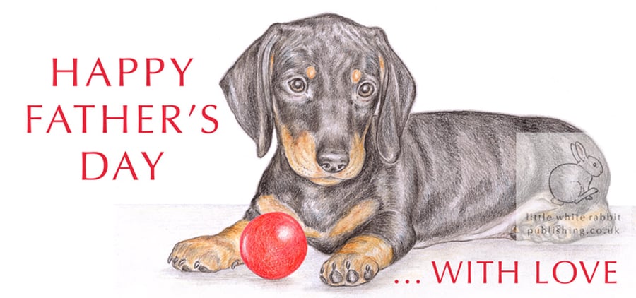 Henry the Dachshund - Father's Day Card