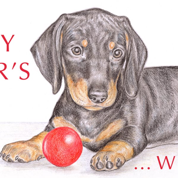 Henry the Dachshund - Father's Day Card