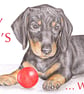 Henry the Dachshund - Father's Day Card - Image 1