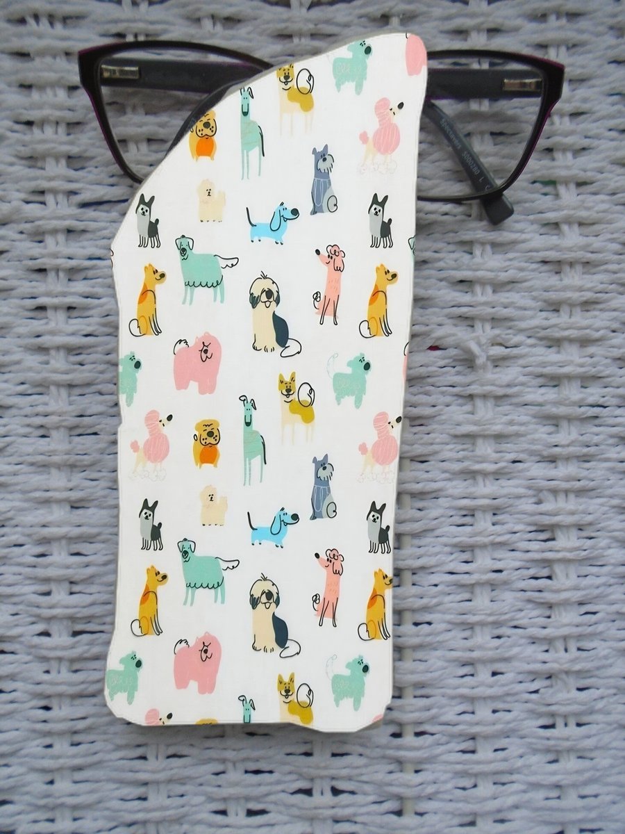 Lots of Dogs Cotton Glasses Case 