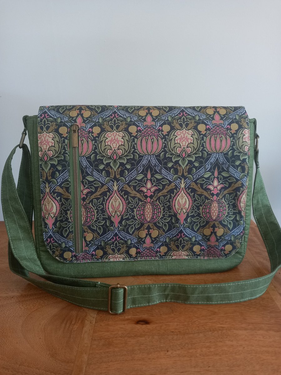 Large Messenger Bag, Unique Bag, Laptop Bag, handmade bag