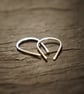Simple Sterling Silver Petit Loop Earrings - Image 2