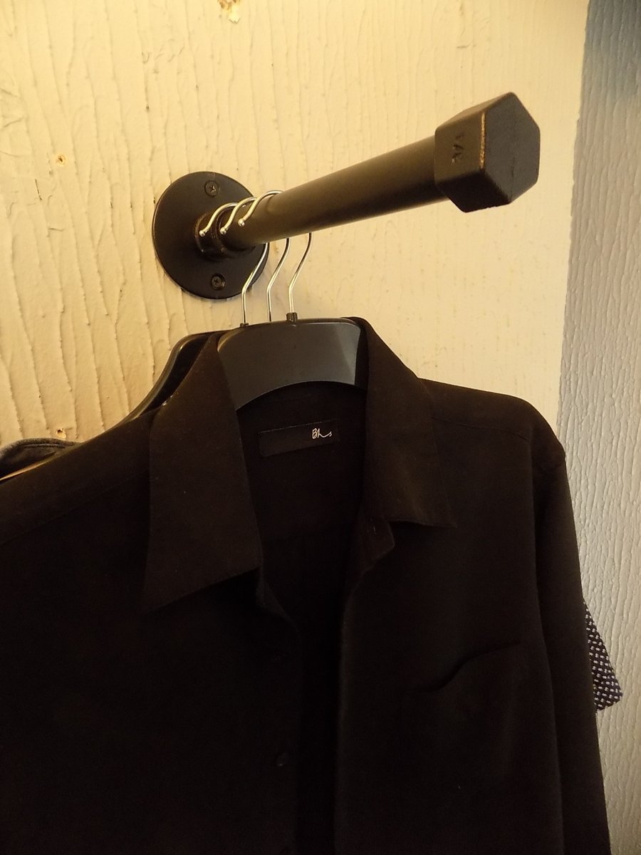 Industrial Clothes Hanger.............Wrought Iron(Industrial Steel)UK Free Post