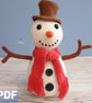 Seth the Snowman Crochet Pattern, Snowman Amigurumi Pattern, Christmas Crafts - Image 1