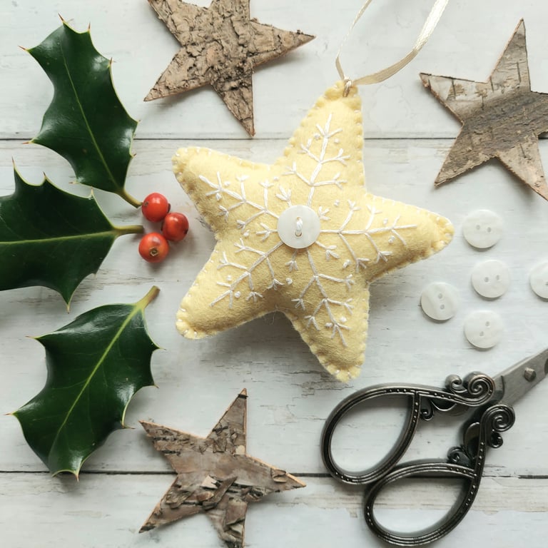 Scandi Star Christmas Tree Ornament