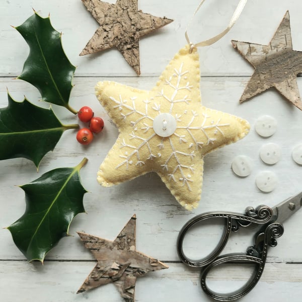 Scandi Star Christmas Tree Ornament