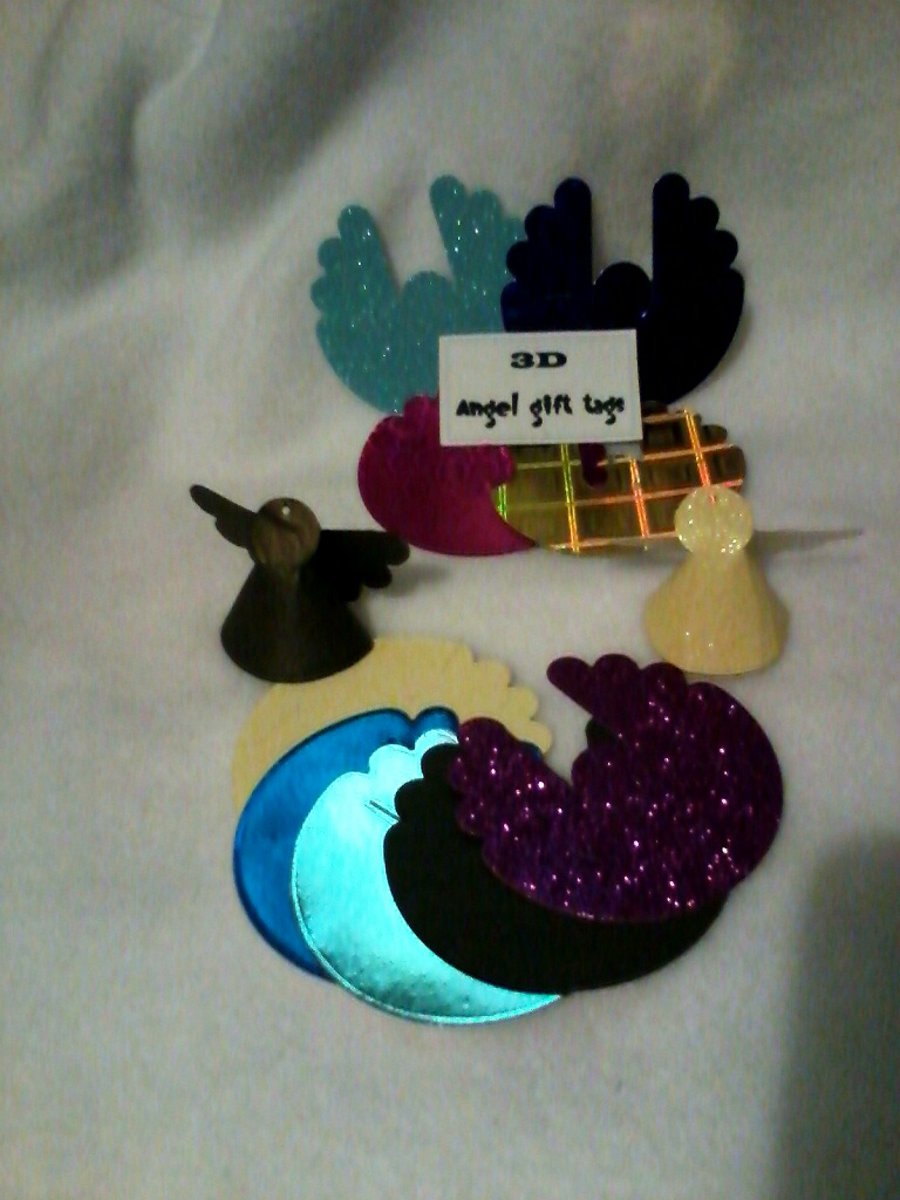 3D Angel gift tags - mixed packs