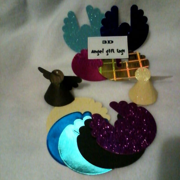 3D Angel gift tags - mixed packs