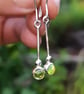 Sterling silver earrings with peridot - Image 5