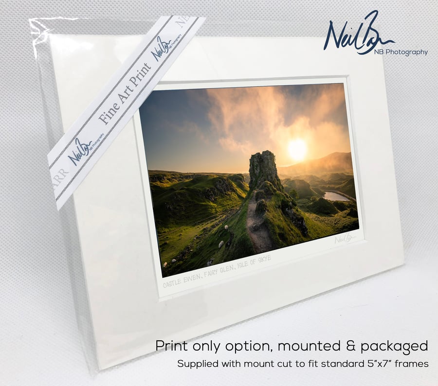 Castle Ewen Fairy Glen Isle of Skye Scotland - A6 (7" x 5") Unframed Print