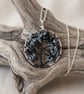Snowflake Obsidian Wire Tree Of Life Necklace
