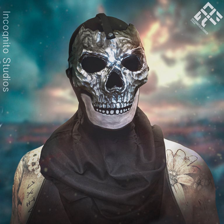 Metal Phantom Mask  Cosplay Airsoft Ghost Inspired Design
