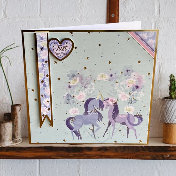Unicorn Greetings Card for a Special Occasion.