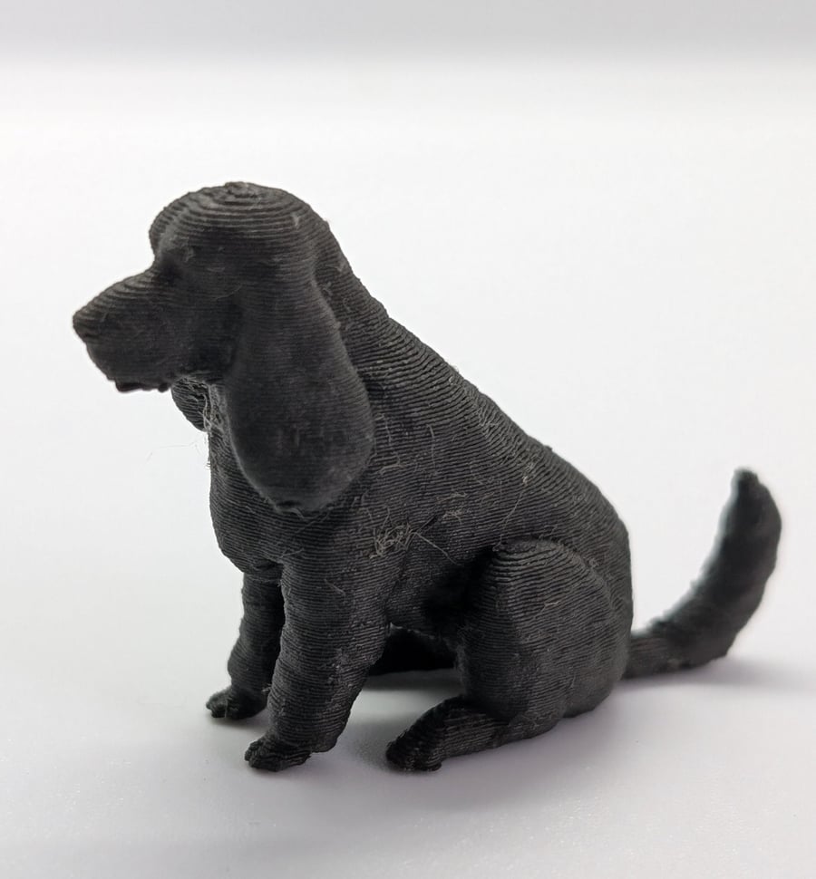 Cocker spaniel dog miniature  home decoration, freestanding