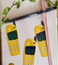 Holographic Yellow Retro Phone Sticker - Y2K Nostalgia Brick Mobile Sticker - Image 5