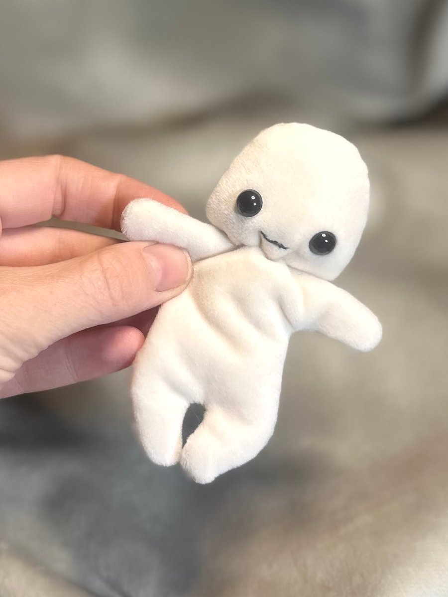 Mini pocket baby, ivory cream sensory worry pal, super soft squishy velvety