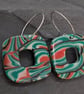 Reversible green earrings  - Image 4