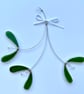 Stained Glass Mistletoe Bunch Suncatcher - Handmade Window Decoration  - Image 2