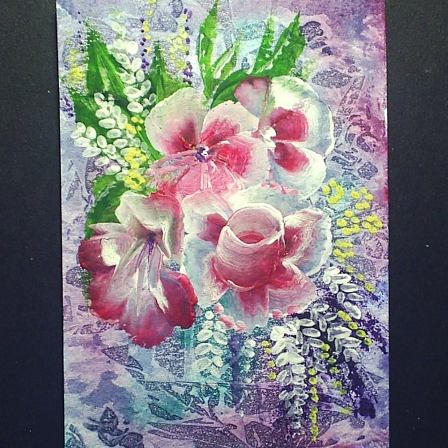 aceo original floral spray