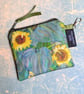 Sunflower print coin purse or pouch  - Image 3