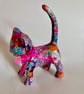 Colourful and cute decopatch cat  - Image 1