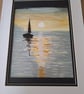Golden sea acylic painting  - Image 2