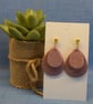 Layered Botanical Teardrop Earrings - Image 7