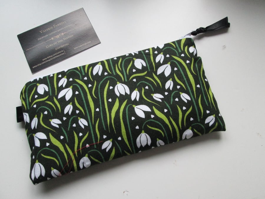 Snowdrops Pencil Case Pouch