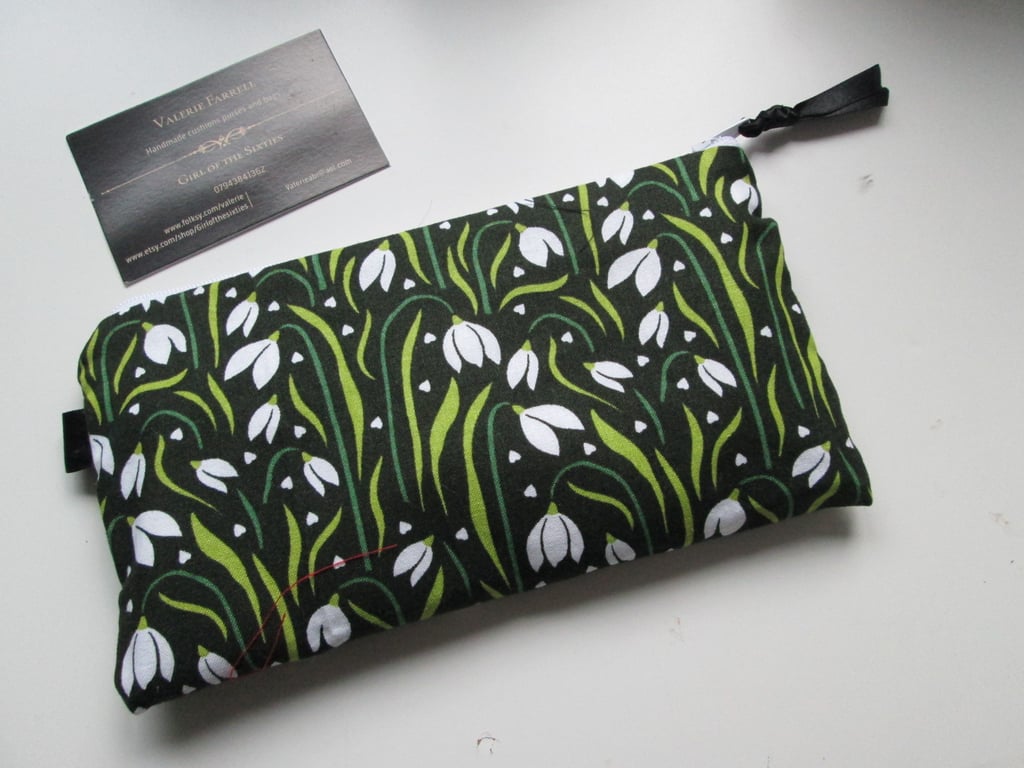 Snowdrops Pencil Case Pouch