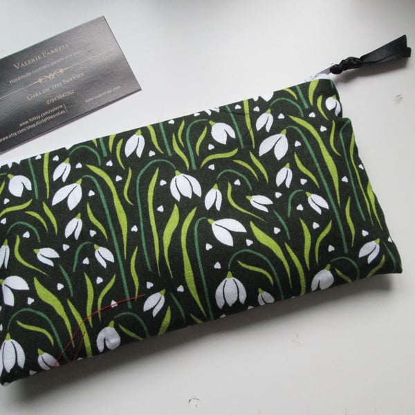 Snowdrops Pencil Case Pouch