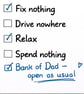 Funny Father's Day Card for Dad, Bank of Dad Rules - Image 4