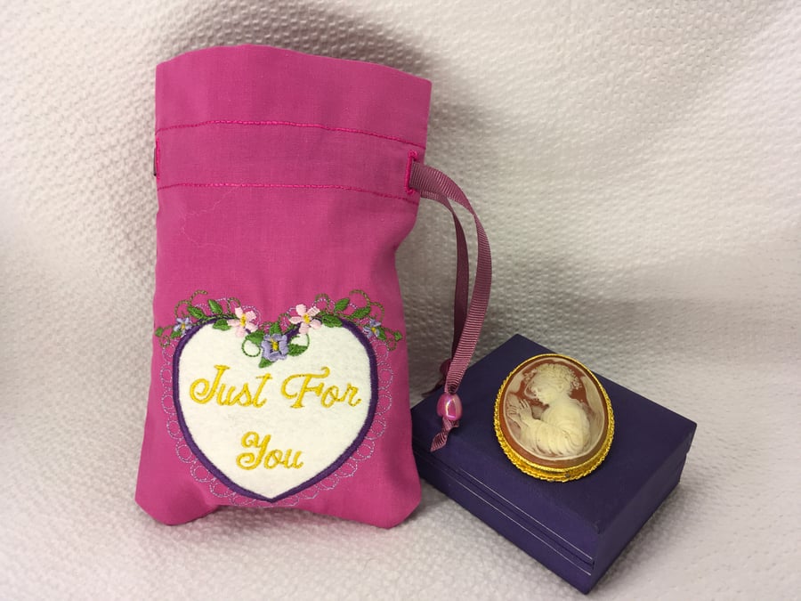 A Special  Gift Bag. ’Just for You’ ‘ Forget Me Not’ ‘ I’m Yours’ ‘Be Mine’