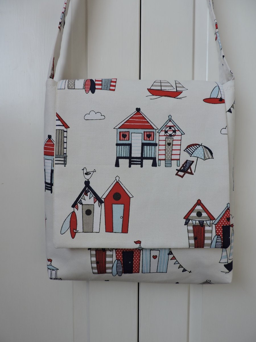  Fabric Handbag in a Seaside Theme 