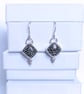 Black Fossil Coral Earrings - Image 5