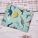 Dinosaur fabric coin zip purse