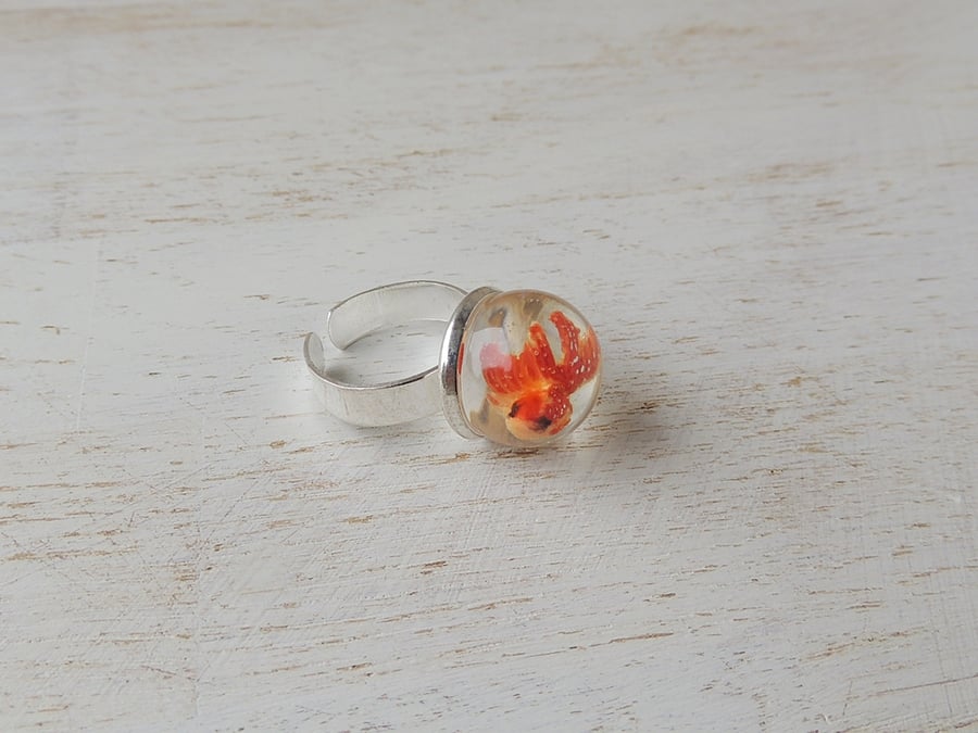 Goldfish Ring - SALE (2234)
