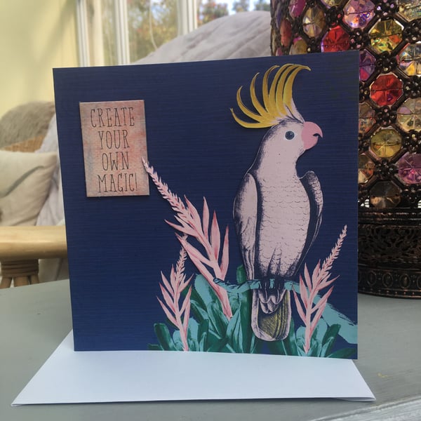 Create your own magic Cockatoo card