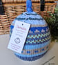 Designer Toddlers Knotted Hand Knitted Fairisle Hat 1 - 2 Years Size - Image 3