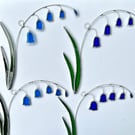 Stained Glass Bluebell Suncatcher - Handmade Hanging Decoration