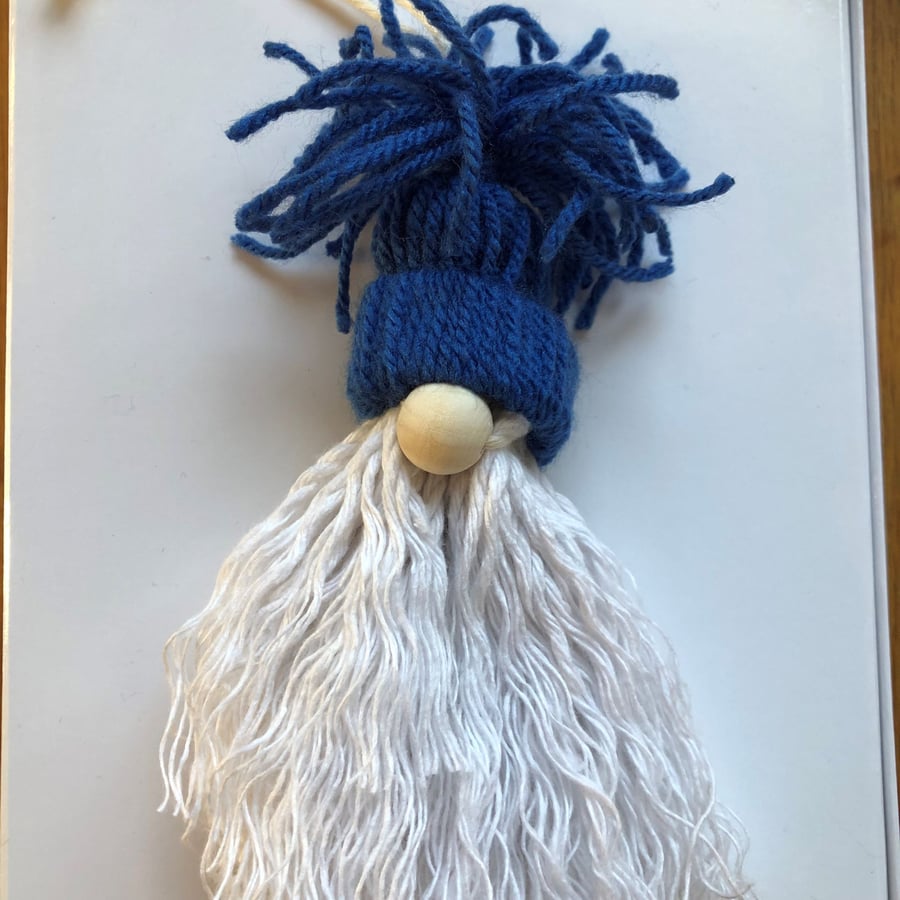 Banji the Festive Gnome with Blue Hat